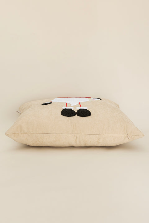 Koza Home Charm Santa Claus Punch Embroidery Beige Cushion 43X43 35251A 43 x 43