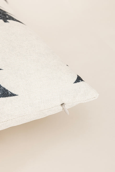 Koza Home Charm Pine Tree Printed Cream Cushion 45X45 35252A 45 x 45