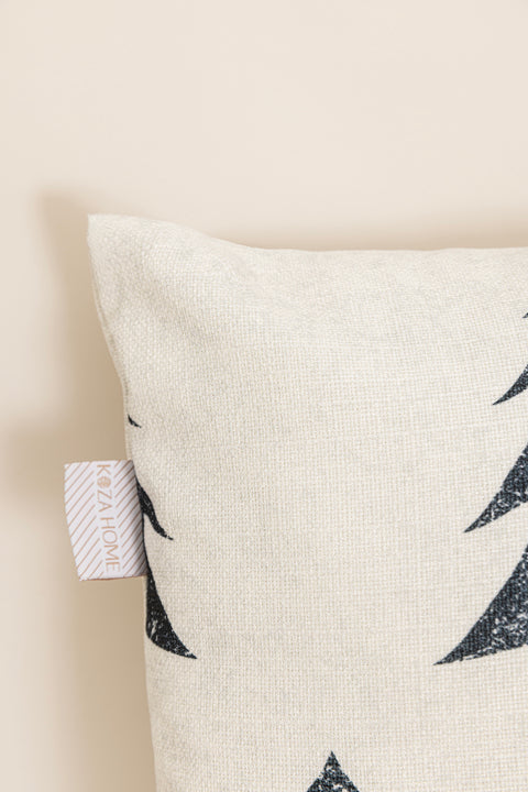 Koza Home Charm Pine Tree Printed Cream Cushion 45X45 35252A 45 x 45