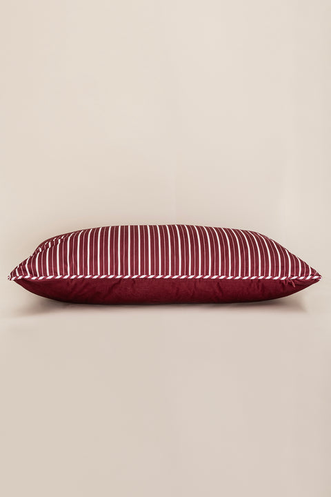 Koza Home Charm Red White Stripe Printed Cushion 40X60 35256A 40 x 60