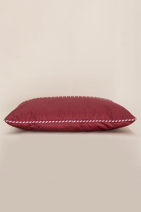 Koza Home Charm Red White Stripe Printed Cushion 40X60 35256A 40 x 60