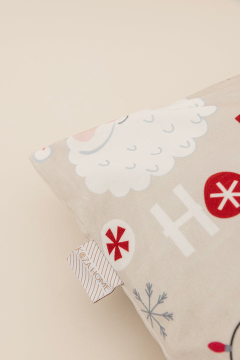 Koza Home Charm Christmas Themed Special Color Printed Beige Cushion 43X43 35265A 43 x 43