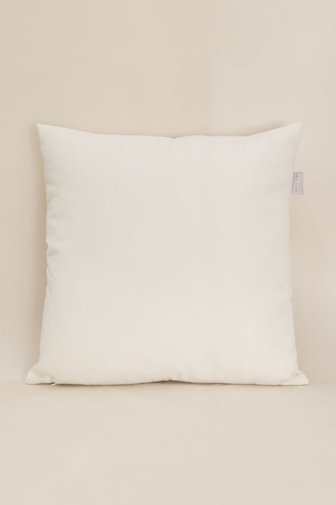 Koza Home Charm Special Tassel Stitch Pine Tree Motif Cream Cushion 45X45 35258A 45 x 45