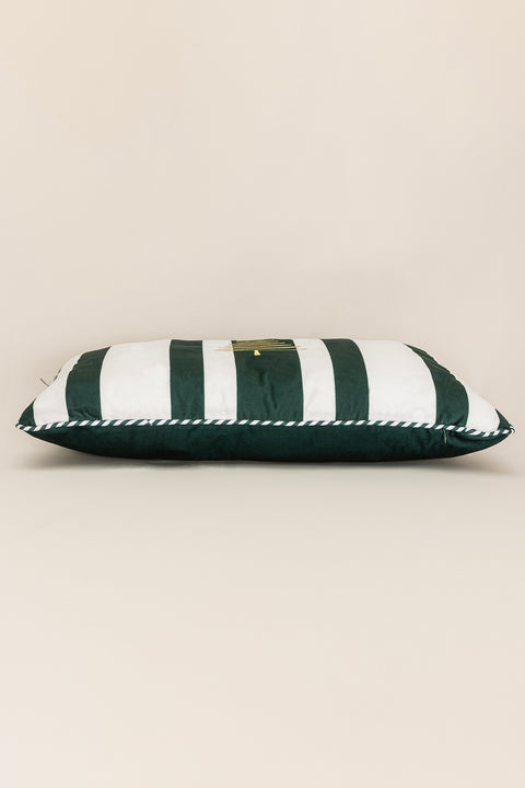 Koza Home Charm White Green Pine Tree Printed Cushion 40X60 35259A 40 x 60