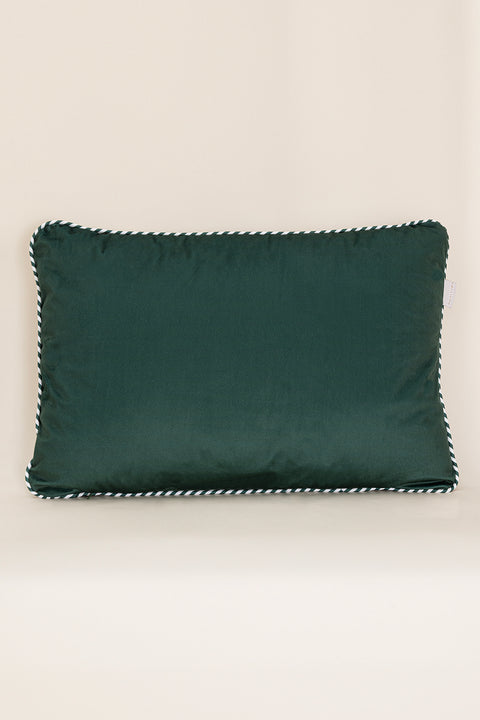 Koza Home Charm White Green Pine Tree Printed Cushion 40X60 35259A 40 x 60