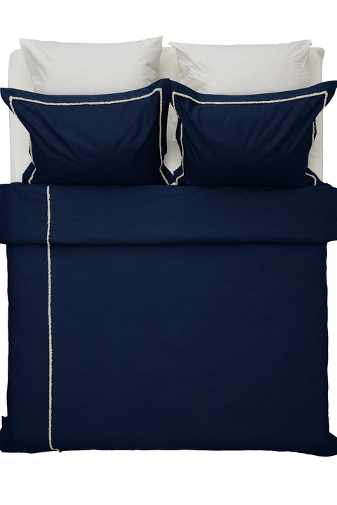 Koza Home Dowry Set Navy Blue Mini, Bedroom Set, Double Duvet Cover Set, Sheet Set and Blanket