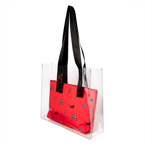 Biggdesign Cats Transparent Shopping and Beach Bag