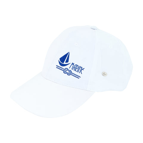 Anemoss Marine Sailboat Trucker Hat Unisex White