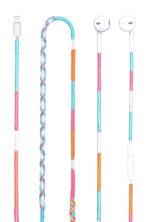 Ixtech Ix-E11-L-Jsm Hand Knitted Lighting Headphones Jasmine White